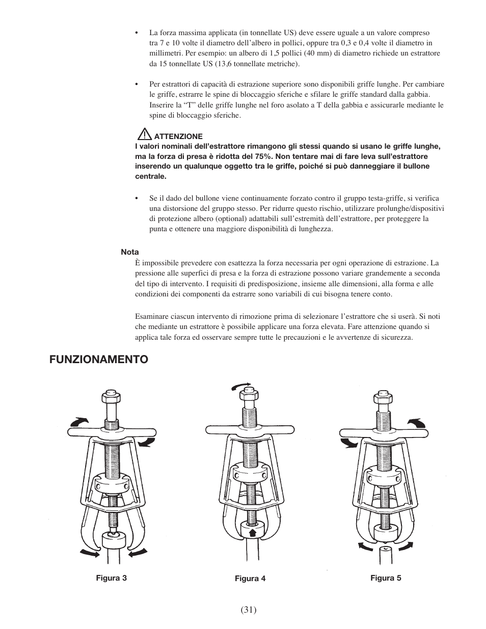 Funzionamento | Enerpac EPH-Series User Manual | Page 31 / 52