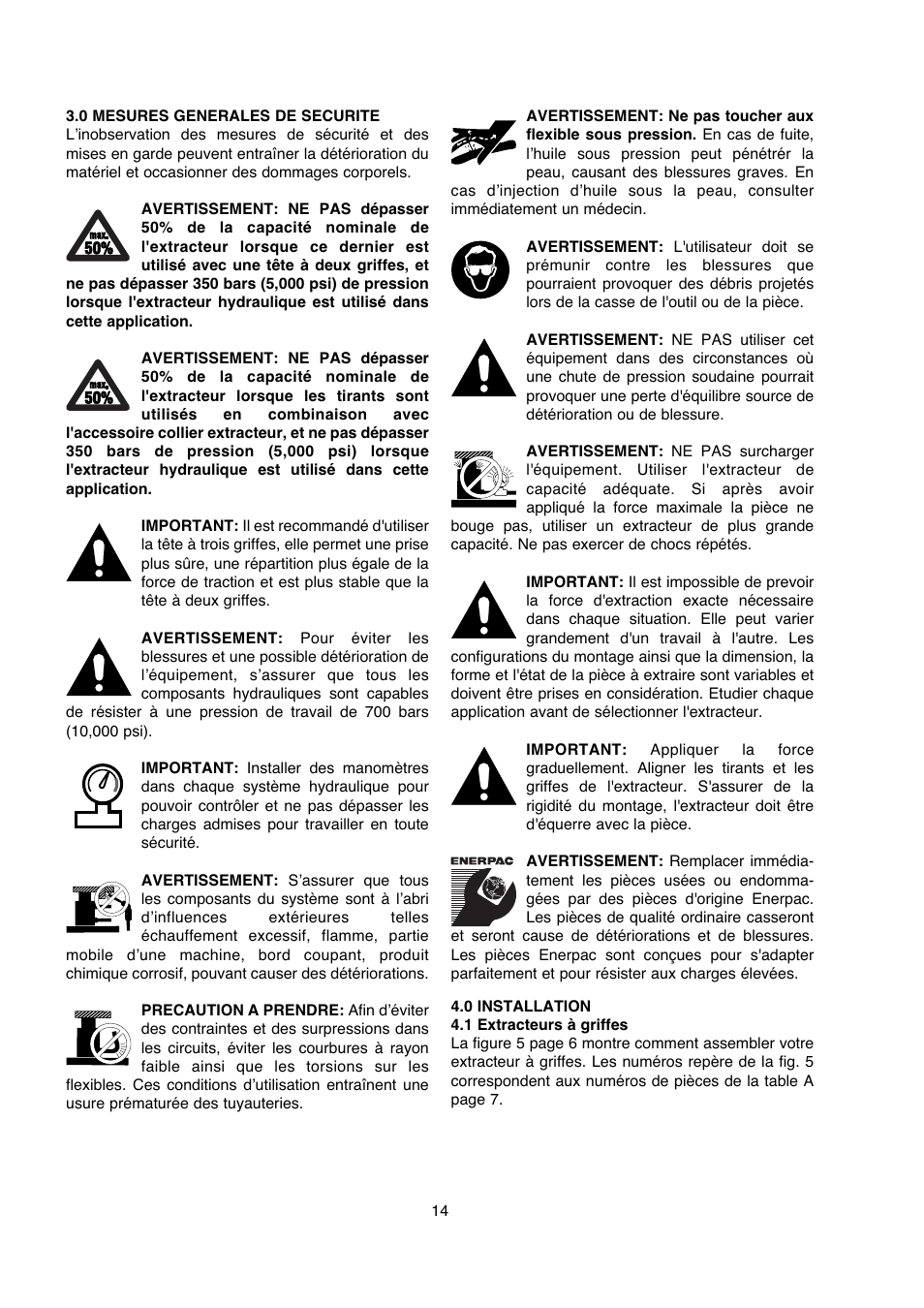 Enerpac BHP-Series User Manual | Page 14 / 40