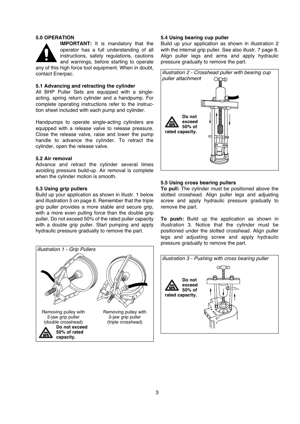 Enerpac BHP-Series User Manual | Page 3 / 40