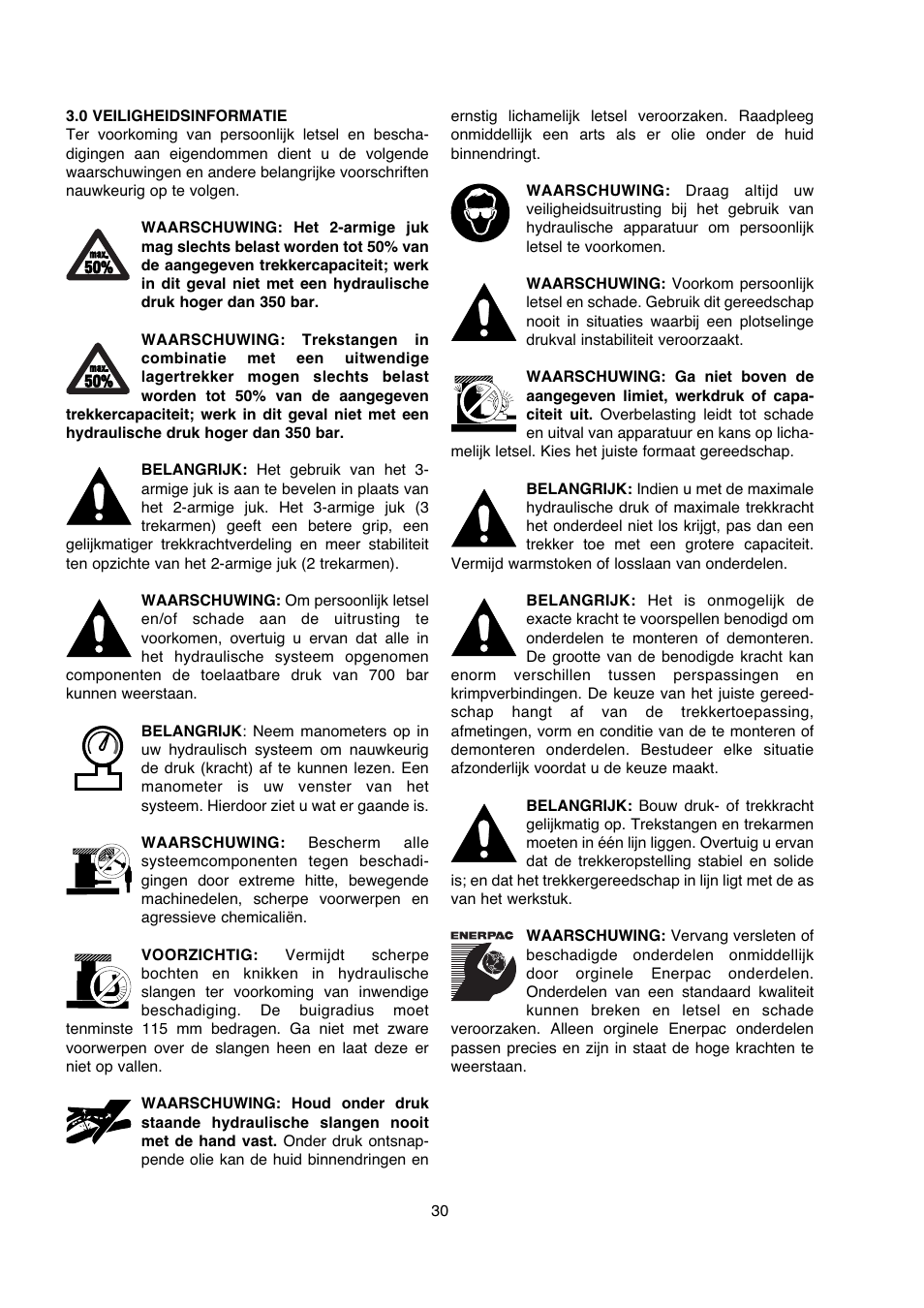 Enerpac BHP-Series User Manual | Page 30 / 40