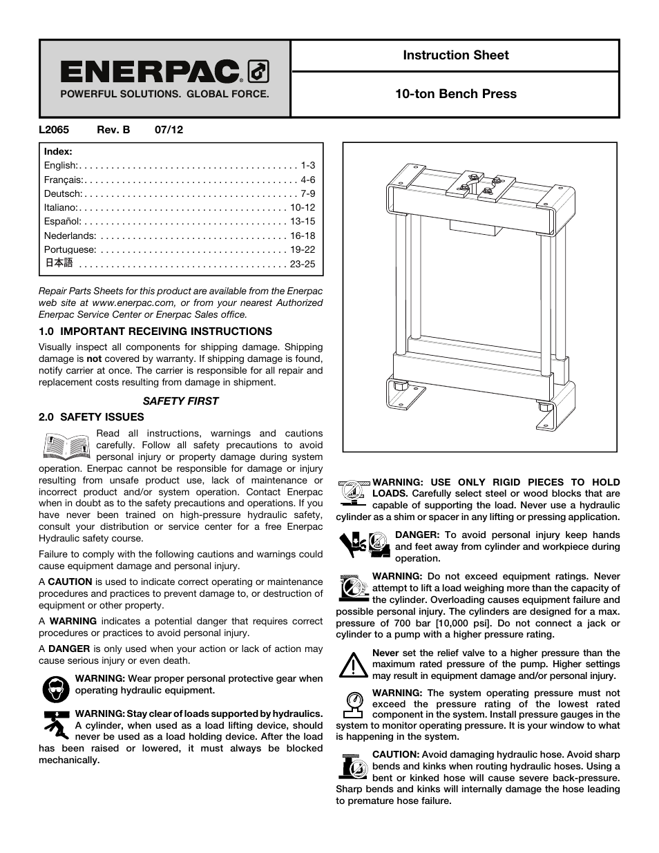 Enerpac А-Series User Manual | 28 pages