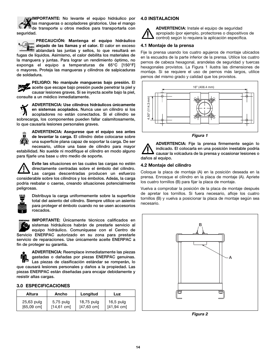 Enerpac А-Series User Manual | Page 14 / 28