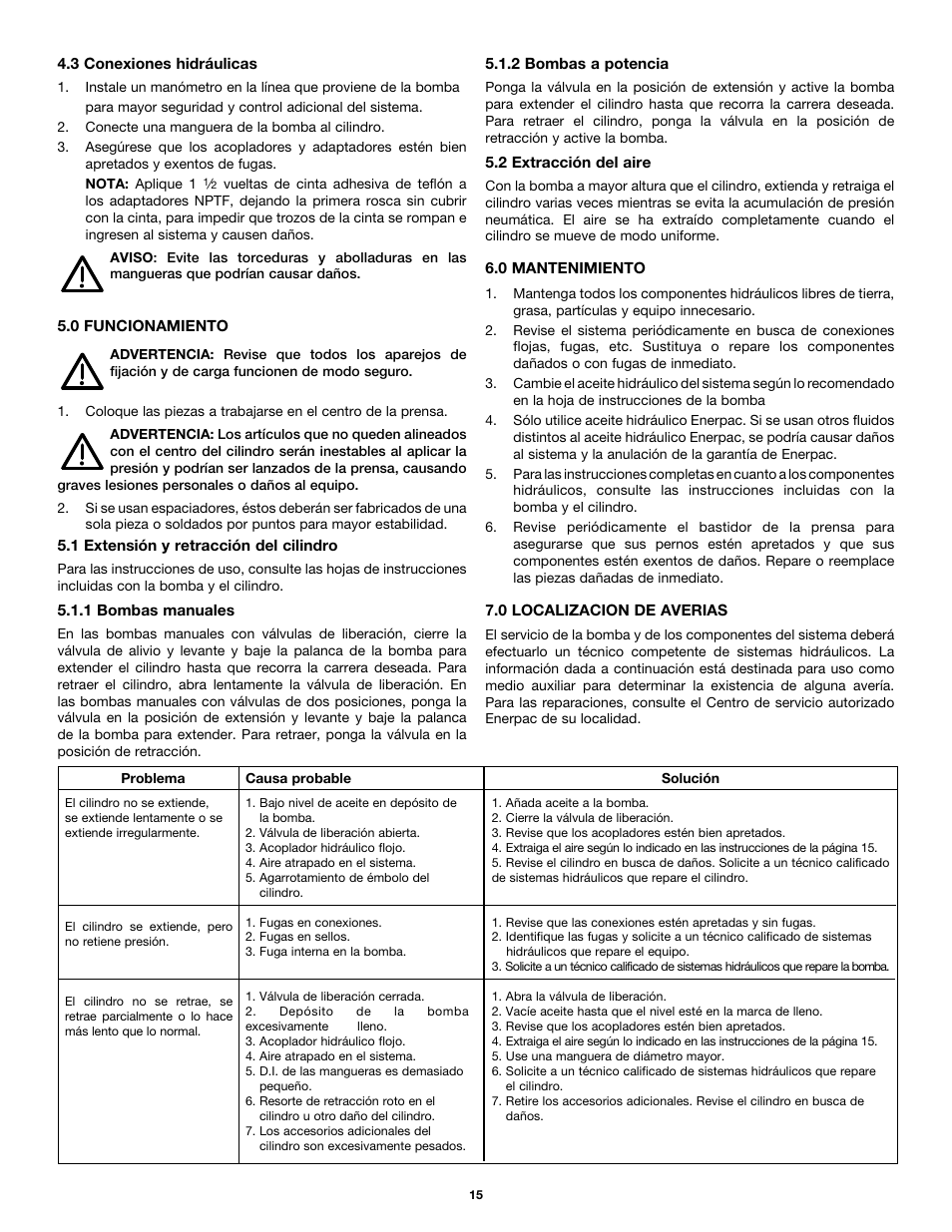 Enerpac А-Series User Manual | Page 15 / 28