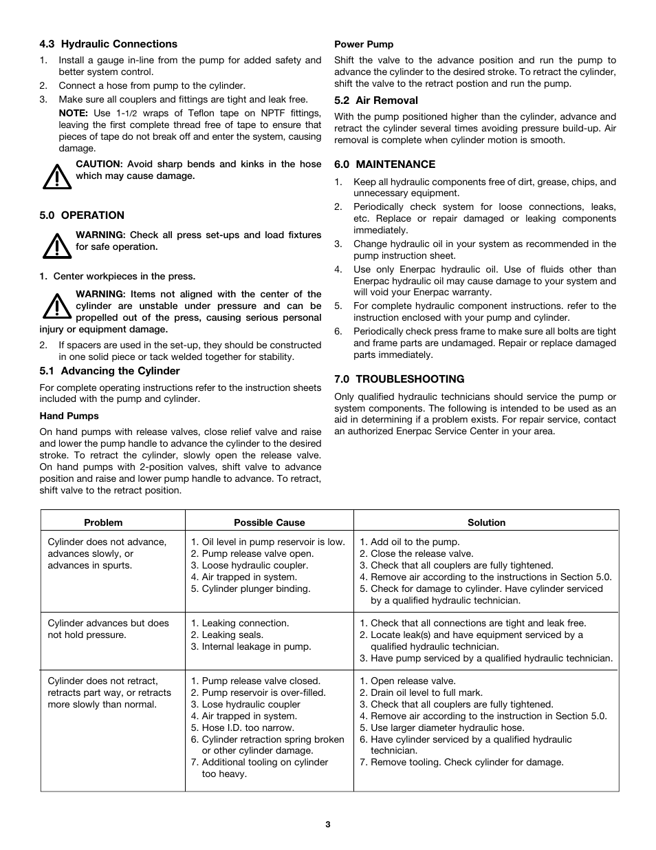 Enerpac А-Series User Manual | Page 3 / 28