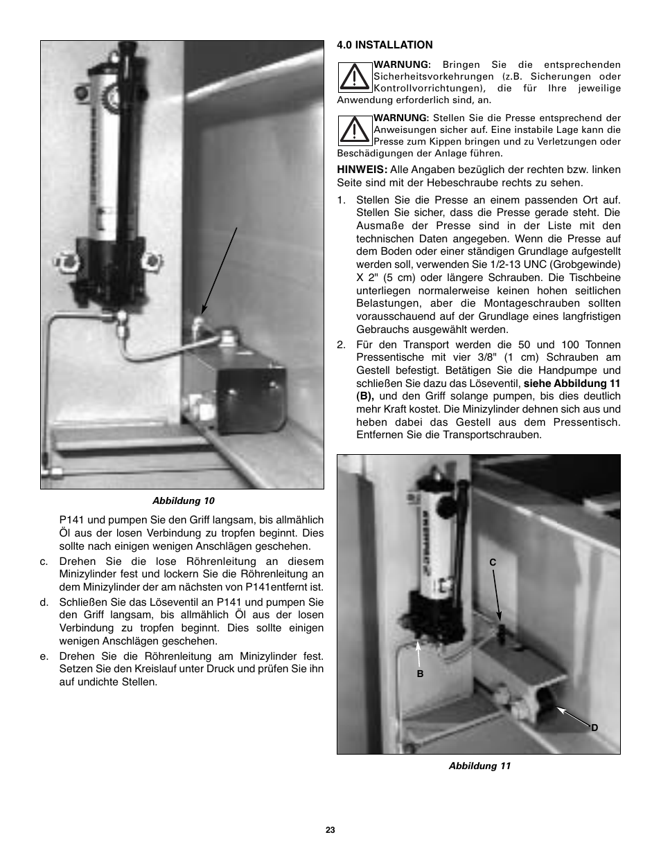 Enerpac BPR-Series User Manual | Page 23 / 68