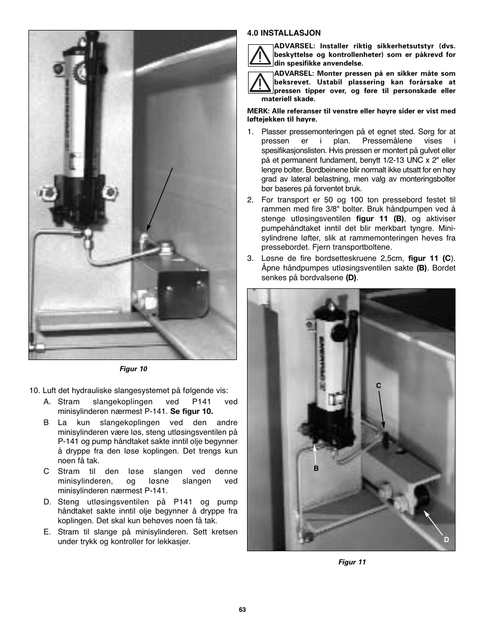 Enerpac BPR-Series User Manual | Page 63 / 68