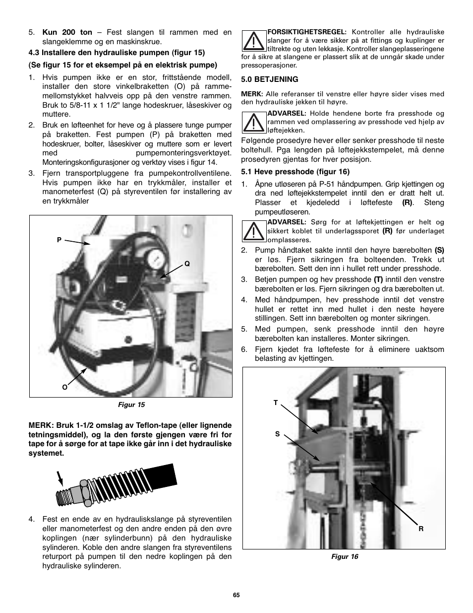 Enerpac BPR-Series User Manual | Page 65 / 68