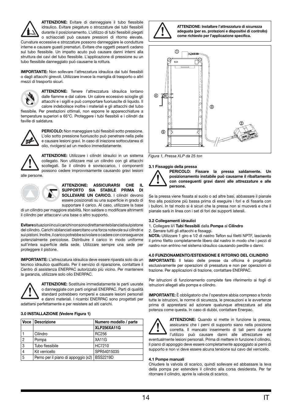 Enerpac XLP 25 ton User Manual | Page 14 / 48