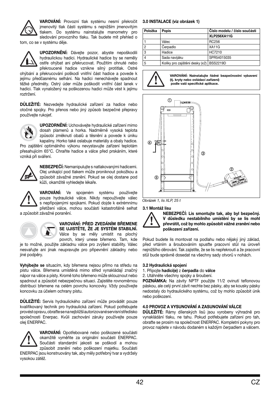 Enerpac XLP 25 ton User Manual | Page 42 / 48