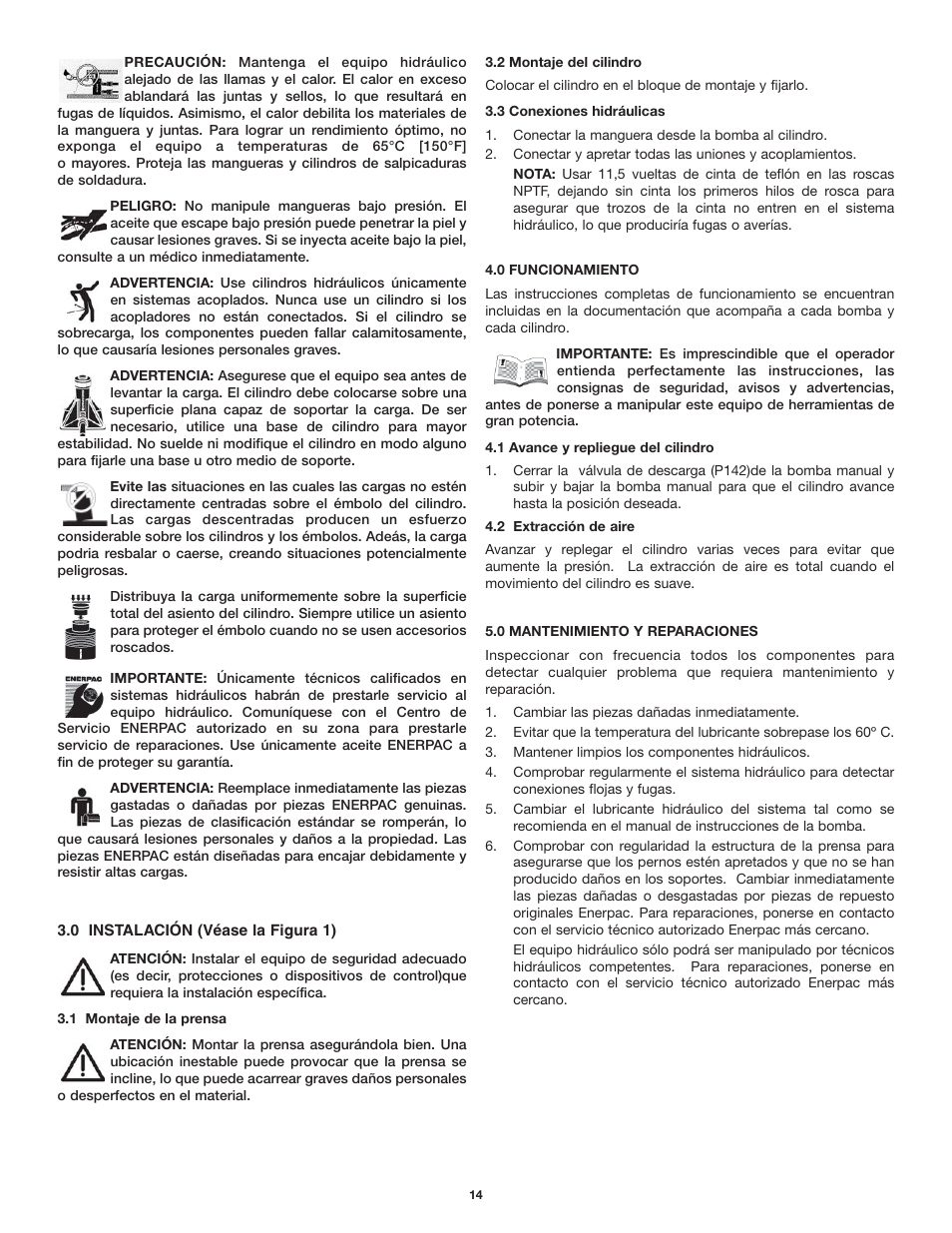 Enerpac VLP 10 ton User Manual | Page 14 / 28