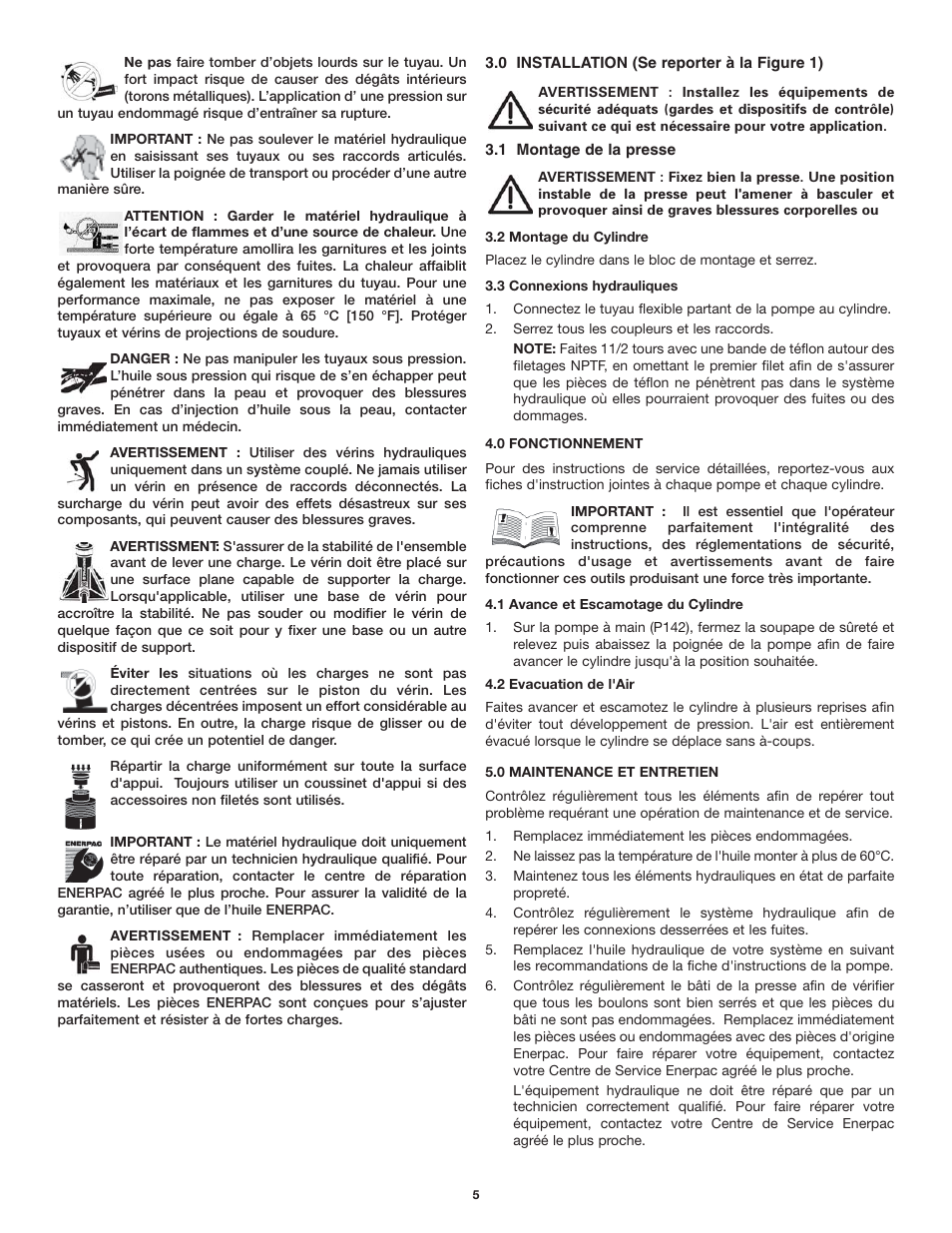 Enerpac VLP 10 ton User Manual | Page 5 / 28