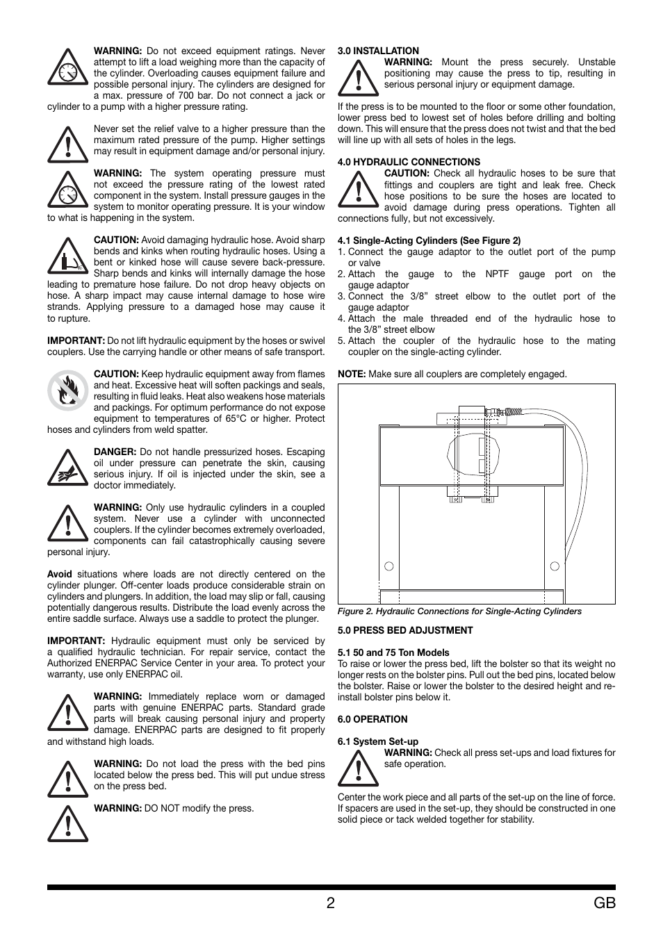 Enerpac XLP 50 and 75 ton User Manual | Page 2 / 52
