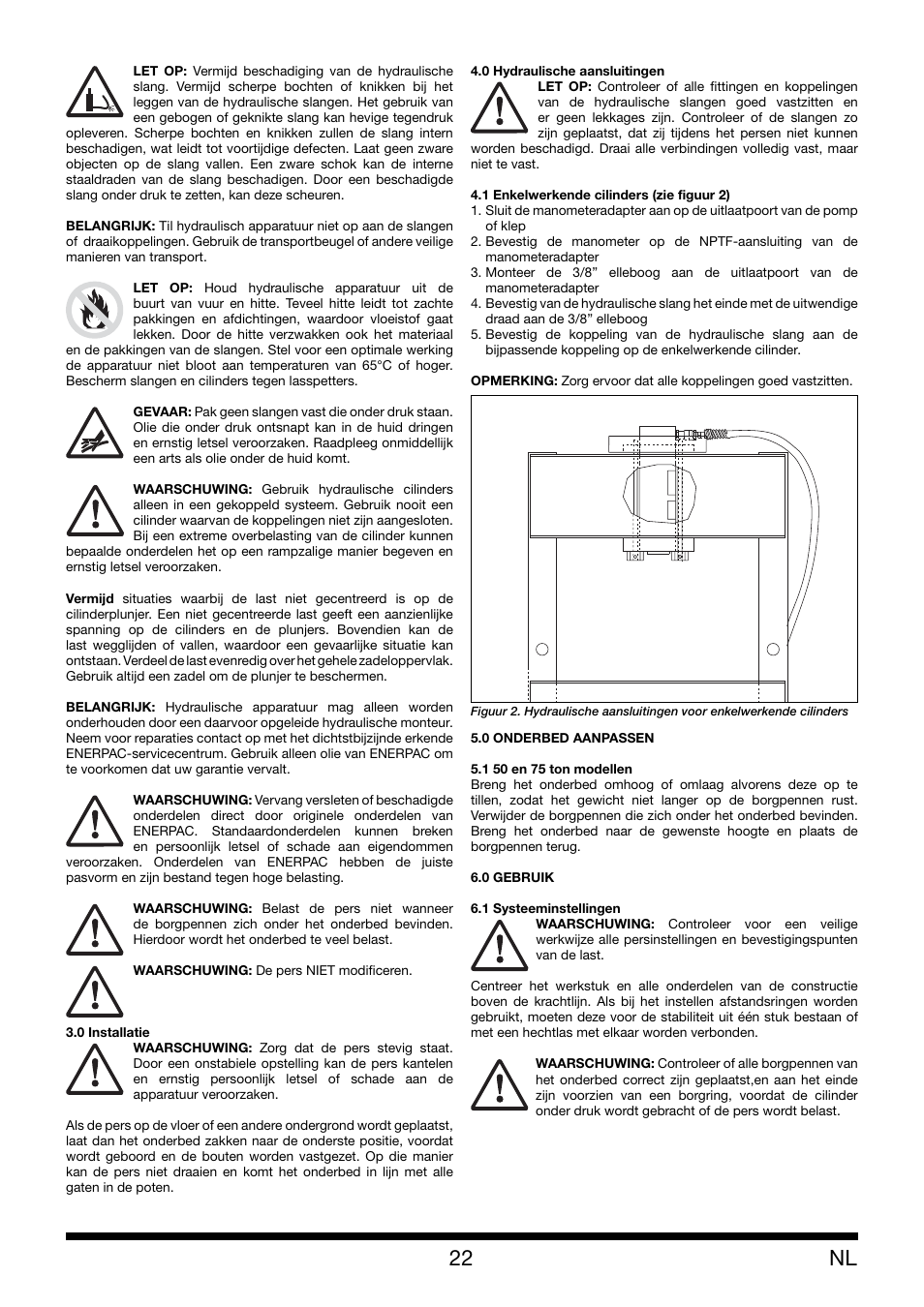 Enerpac XLP 50 and 75 ton User Manual | Page 22 / 52