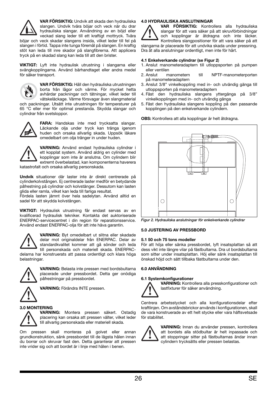 Enerpac XLP 50 and 75 ton User Manual | Page 26 / 52