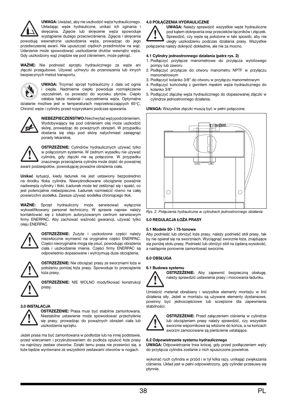 Enerpac XLP 50 and 75 ton User Manual | Page 38 / 52