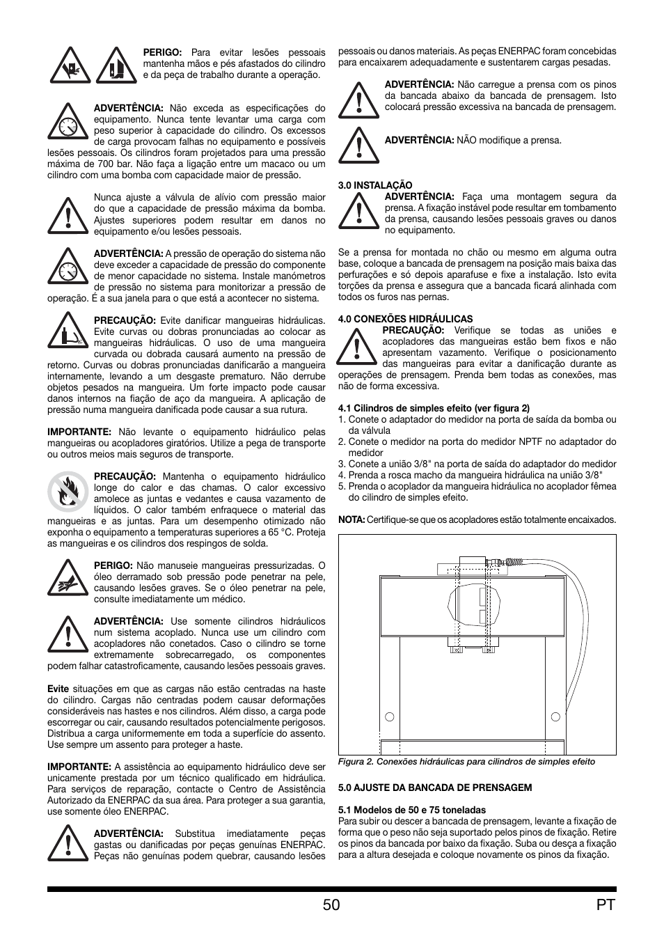 Enerpac XLP 50 and 75 ton User Manual | Page 50 / 52