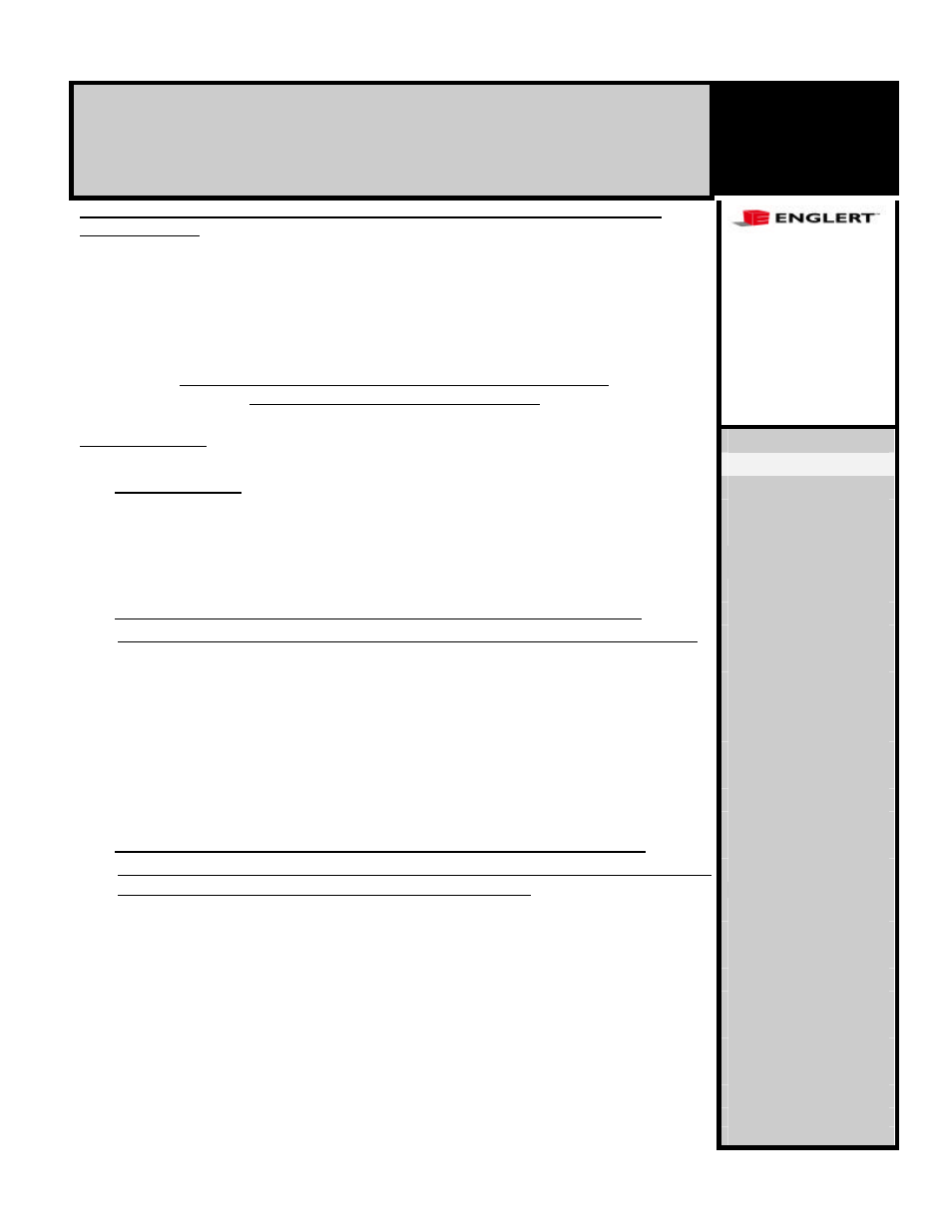 Englert A1000 Specifier Sheets User Manual | 7 pages