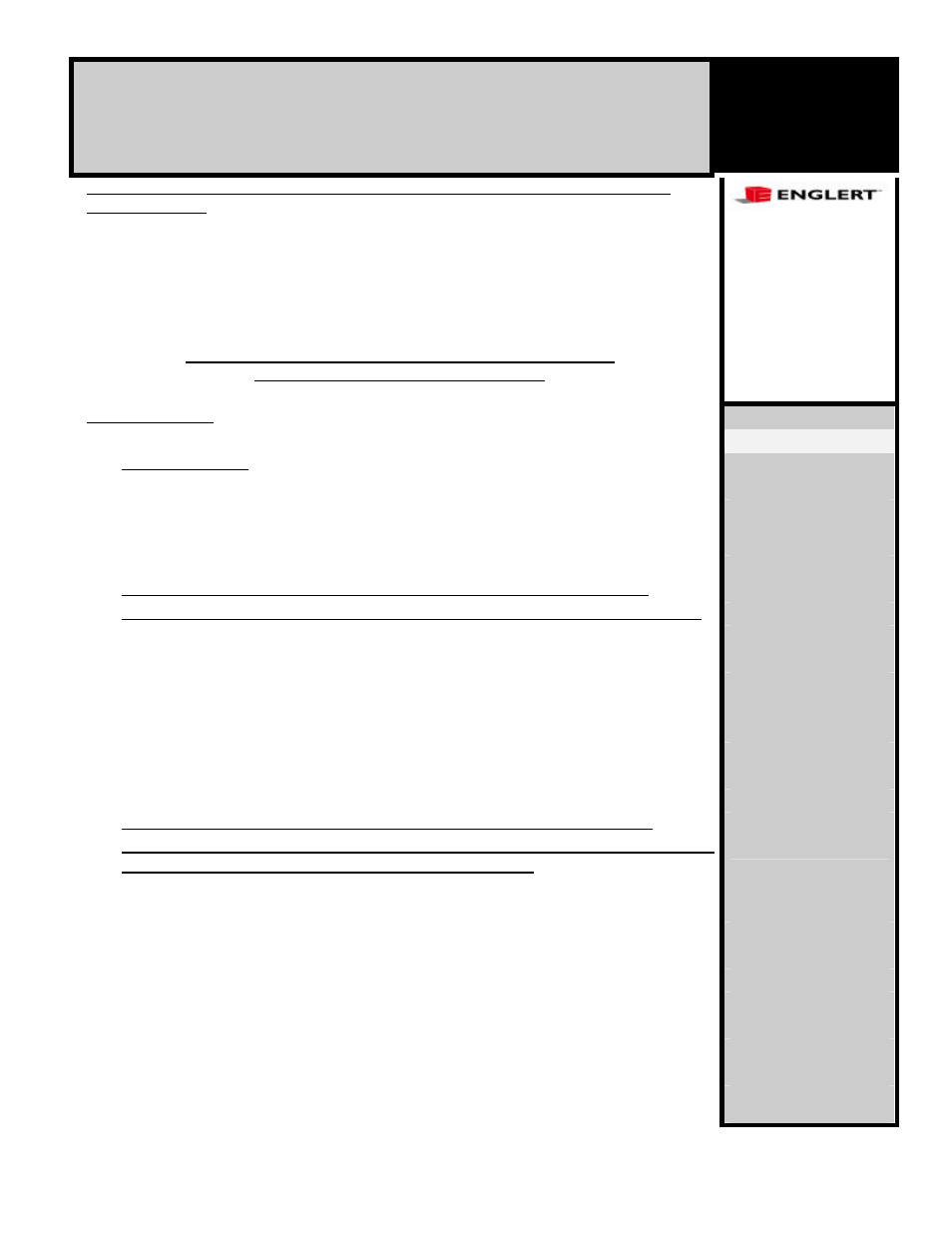 Englert A1301 Specifier Sheets User Manual | 6 pages