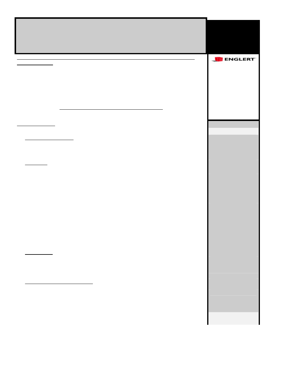 Englert S3000 User Manual | 11 pages