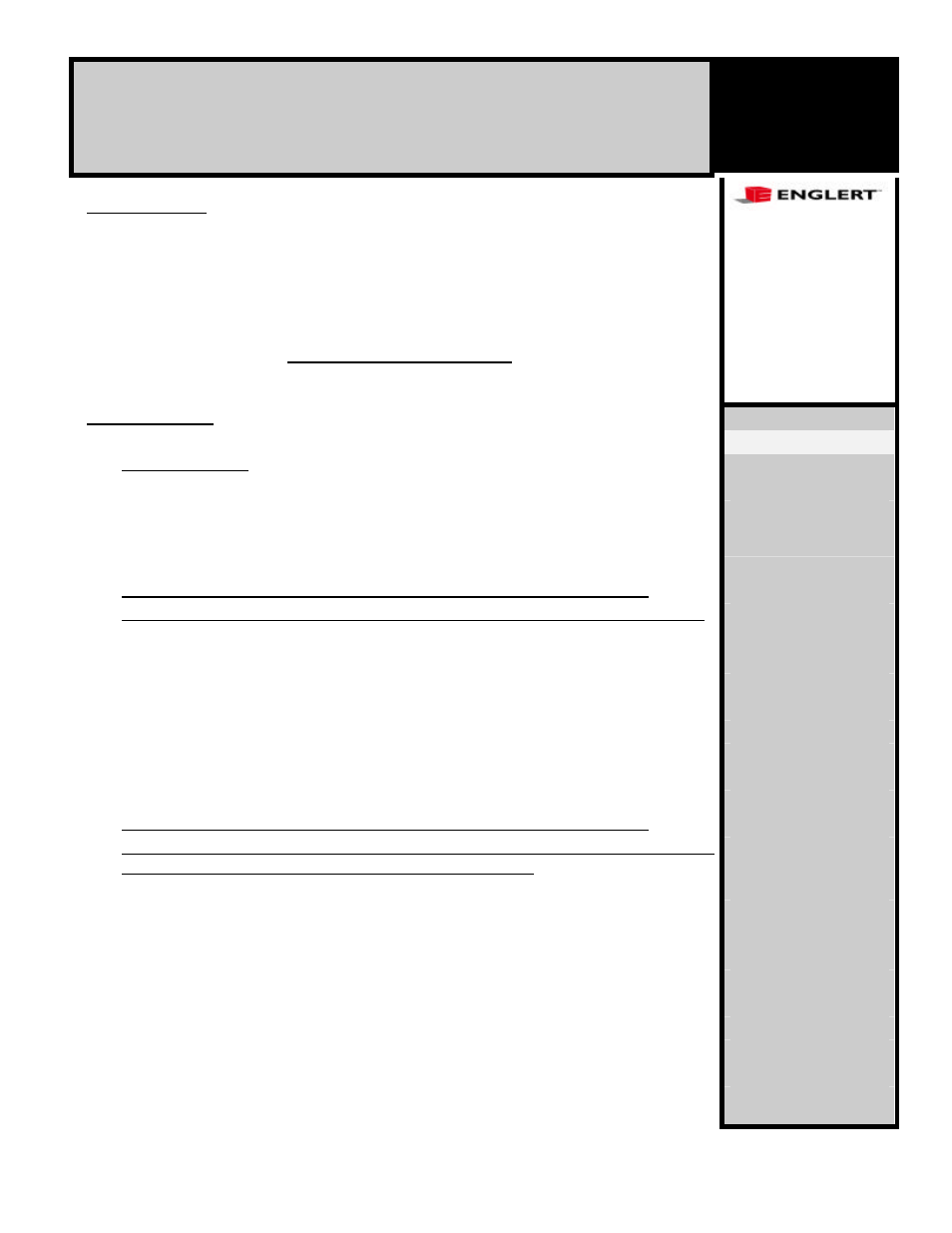 Englert B4000 User Manual | 6 pages