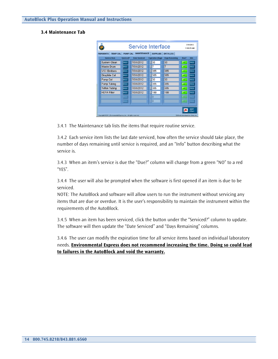 Environmental Express AutoBlock Plus User Manual | Page 14 / 28