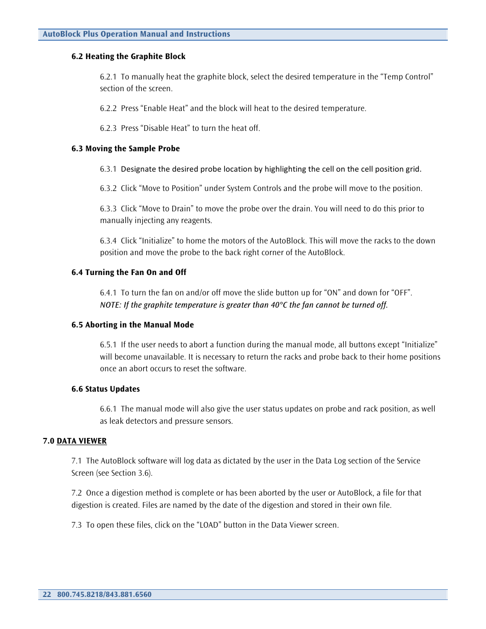 Environmental Express AutoBlock Plus User Manual | Page 22 / 28
