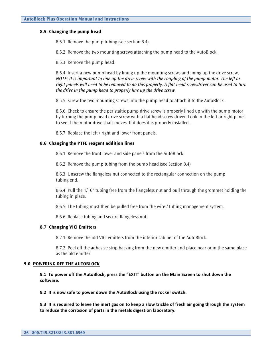 Environmental Express AutoBlock Plus User Manual | Page 26 / 28