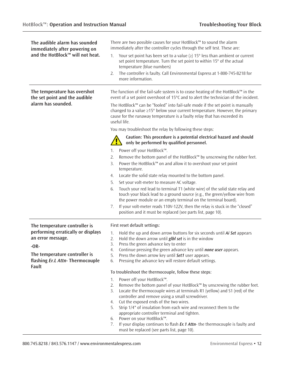Environmental Express HotBlock CURRENT User Manual | Page 14 / 38