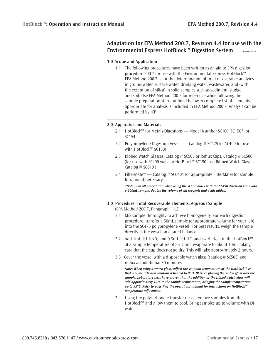 Environmental Express HotBlock CURRENT User Manual | Page 19 / 38