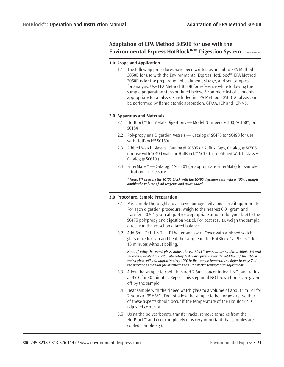 Environmental Express HotBlock CURRENT User Manual | Page 26 / 38