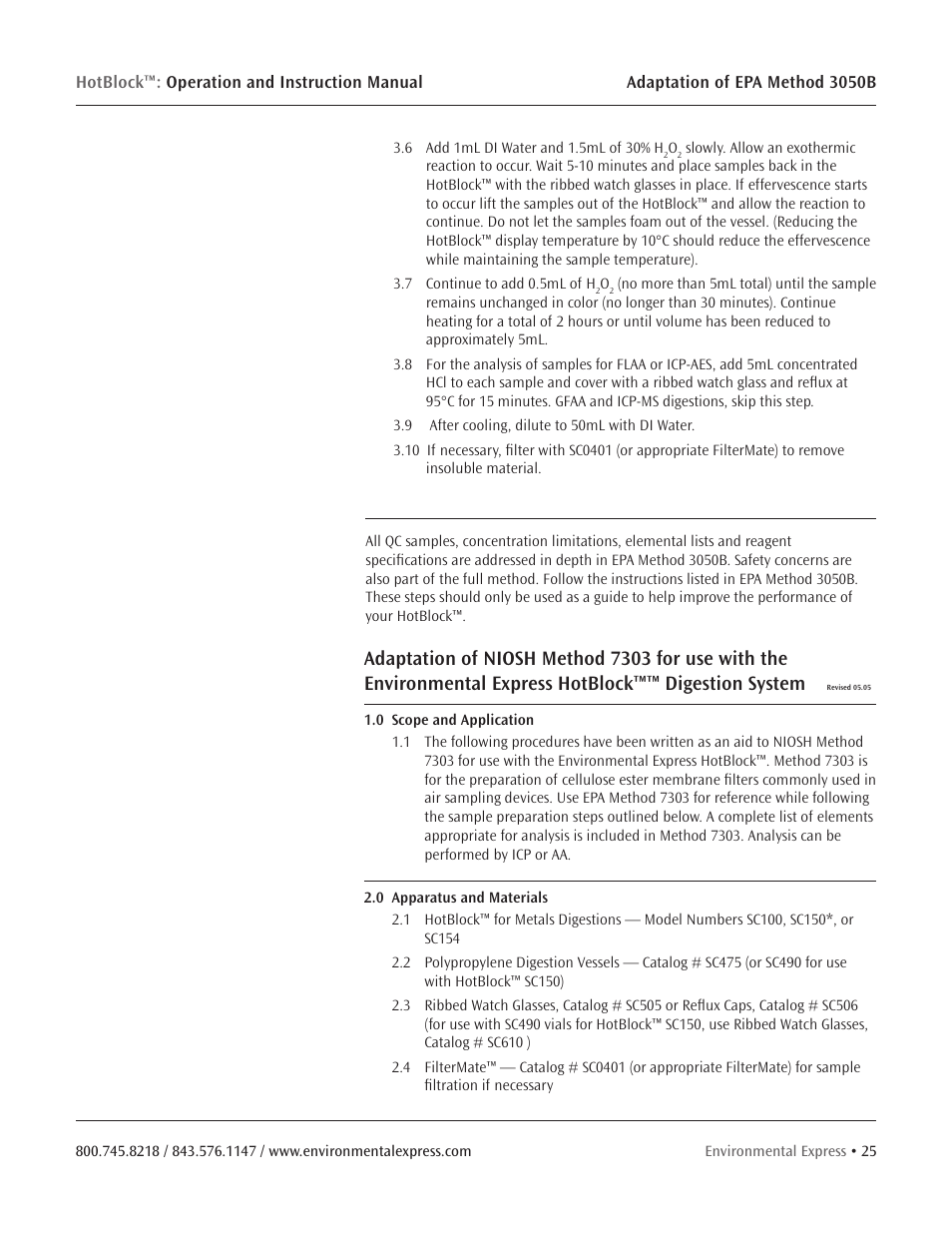 Environmental Express HotBlock CURRENT User Manual | Page 27 / 38