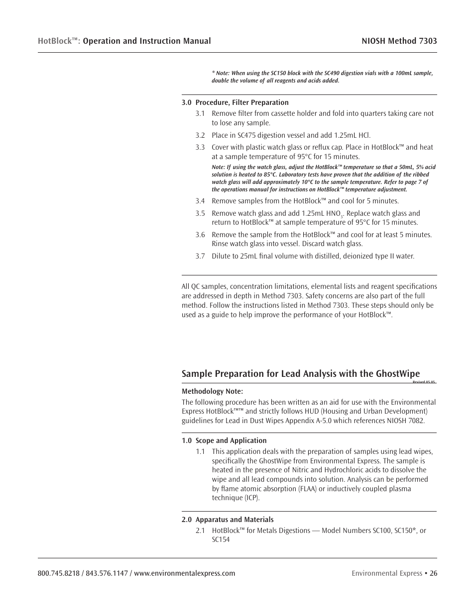 Environmental Express HotBlock CURRENT User Manual | Page 28 / 38