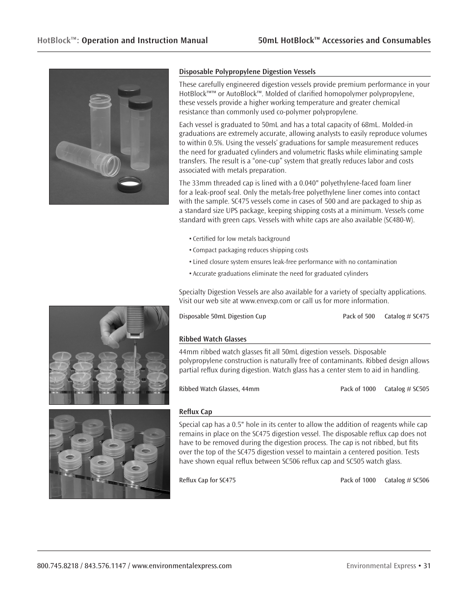 Environmental Express HotBlock CURRENT User Manual | Page 33 / 38