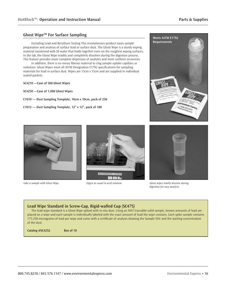 Environmental Express HotBlock Pro User Manual | Page 18 / 28