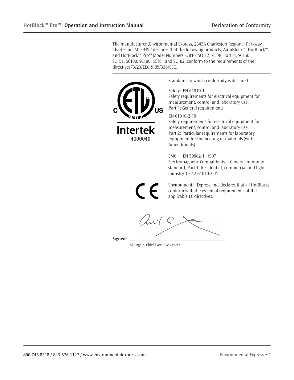Environmental Express HotBlock Pro User Manual | Page 4 / 28