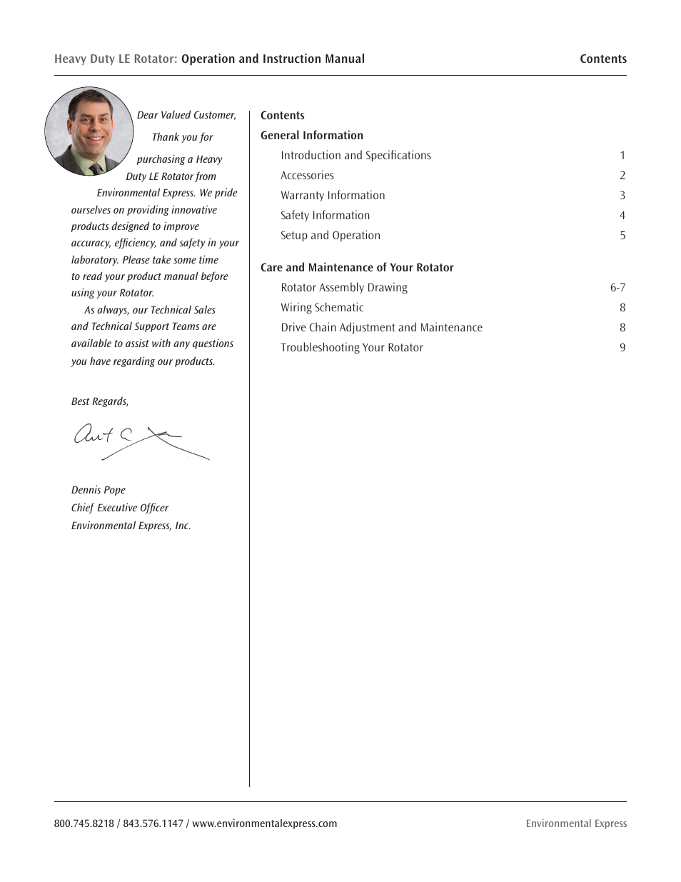 Environmental Express Rotator User Manual | Page 2 / 11