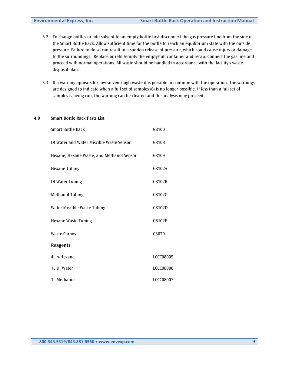 Environmental Express Smart Bottle User Manual | Page 10 / 10