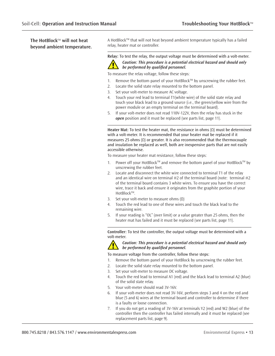Environmental Express Soil-Cell User Manual | Page 15 / 15