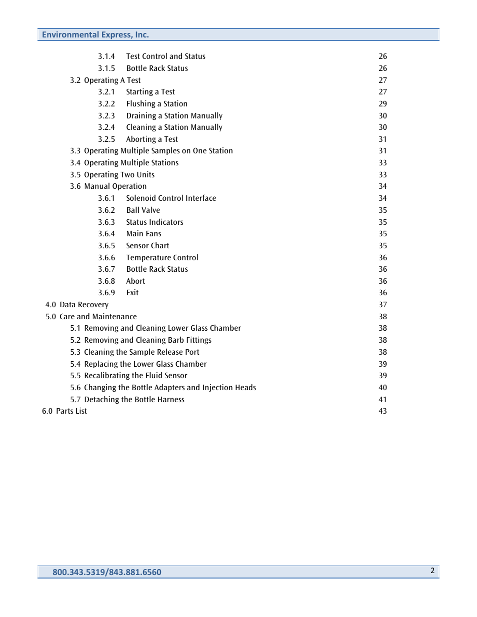 Environmental Express SPE-Express with Cover User Manual | Page 3 / 44