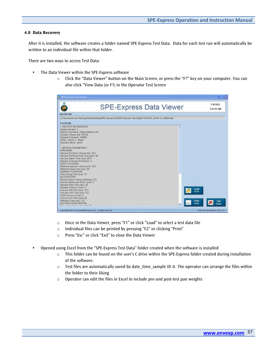 Environmental Express SPE-Express with Cover User Manual | Page 38 / 44