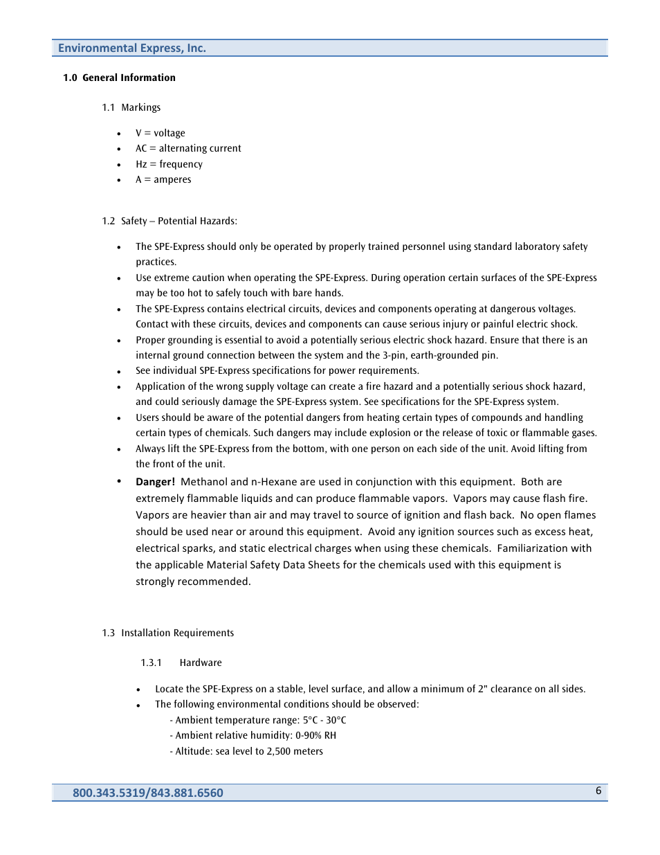 Environmental Express SPE-Express with Cover User Manual | Page 7 / 44