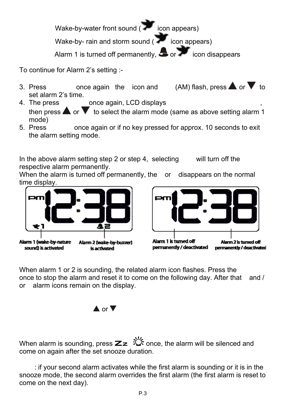 Equity by La Crosse 31112 Mood Light Alarm Clock User Manual | Page 3 / 7