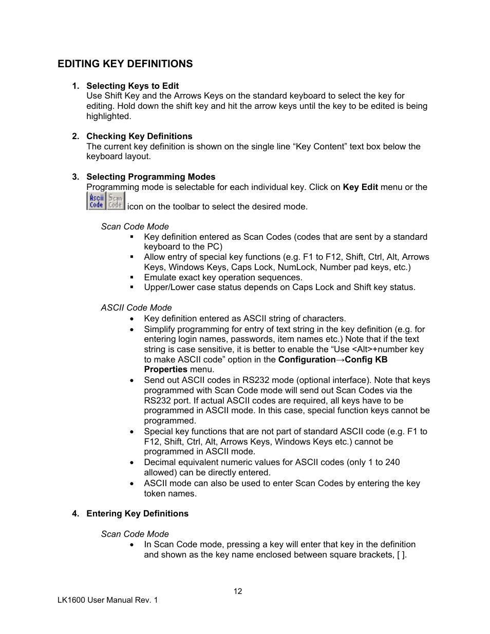 Logic Controls LK1600 User Manual | Page 12 / 26