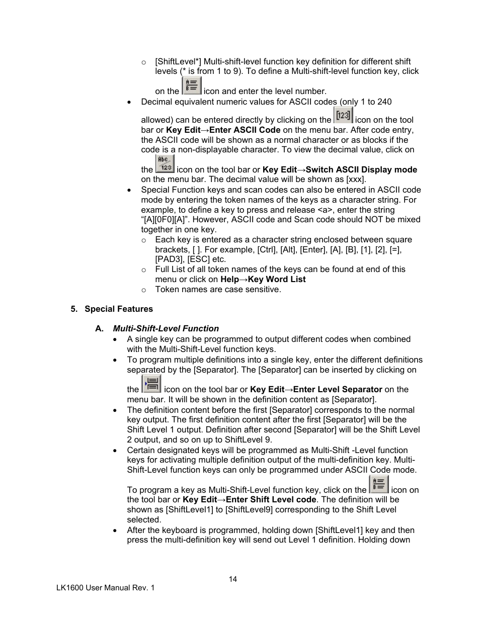 Logic Controls LK1600 User Manual | Page 14 / 26