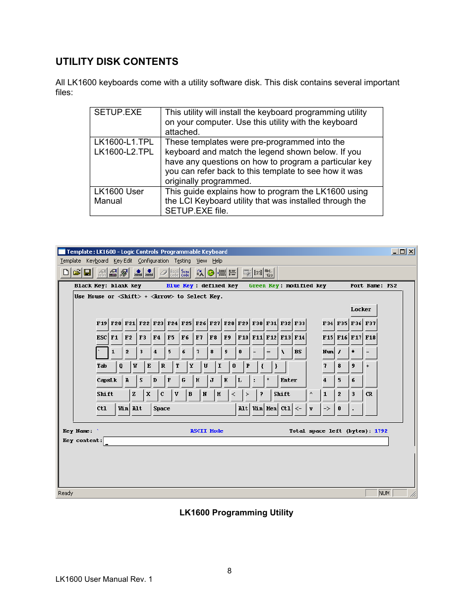 Logic Controls LK1600 User Manual | Page 8 / 26