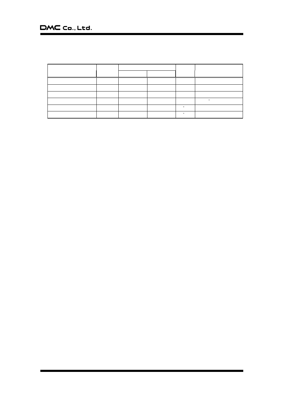 Data sheet, 1. absolute maximum rating | DMC TSC-30/IC User Manual | Page 10 / 39