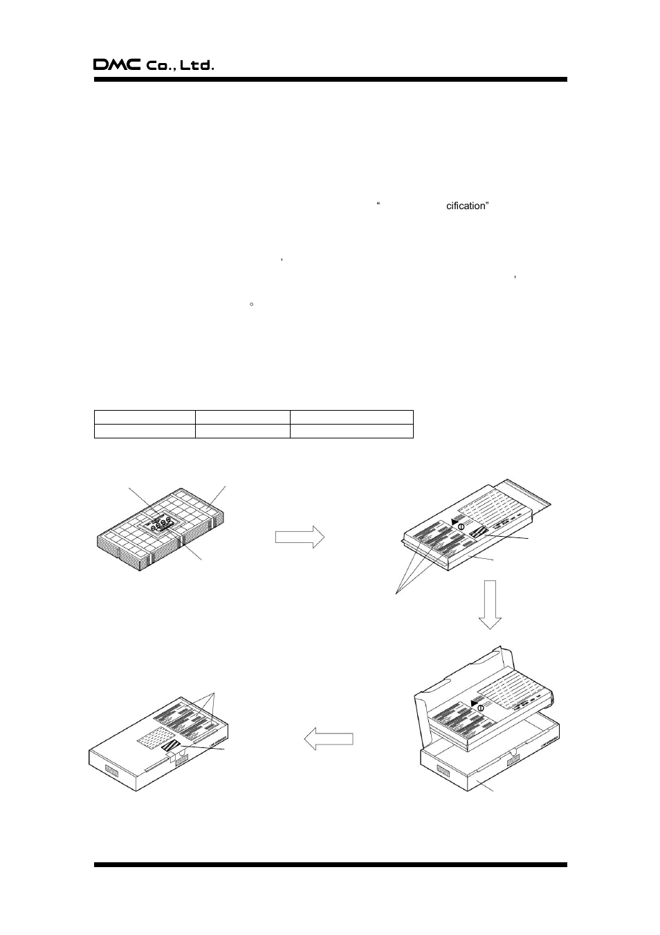 Packaging specification, 1. outline, 2. notes on storage/handling | 3. basic packaging | DMC TSC-30/IC User Manual | Page 17 / 39
