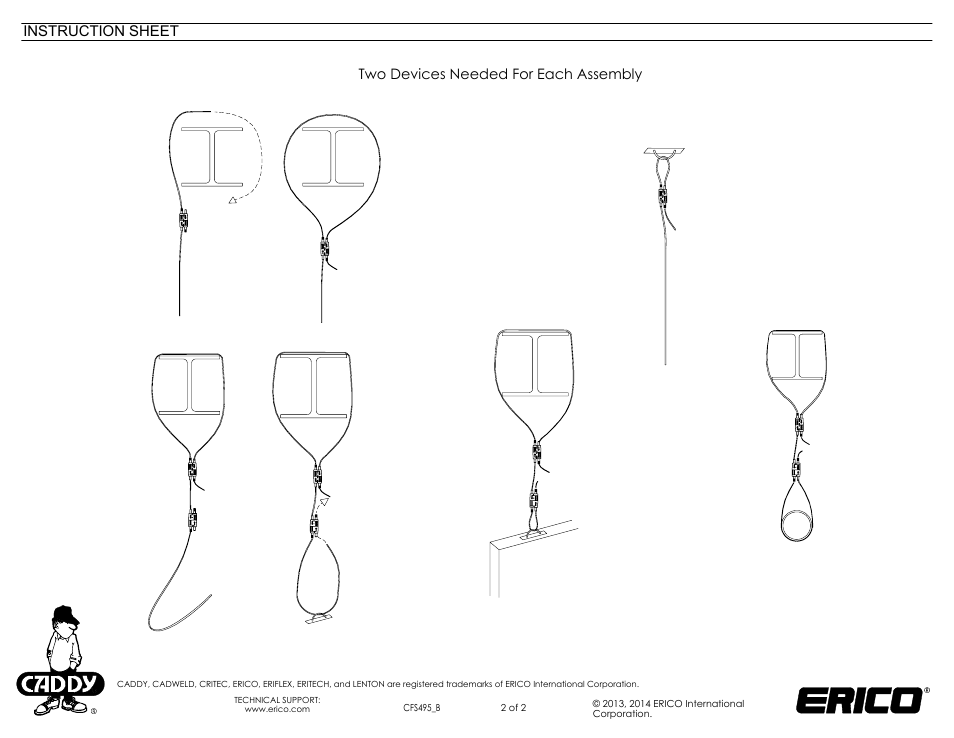Sheet2, Drawing view8, Drawing view9 | Drawing view10, Drawing view11, Drawing view12, Drawing view13, Drawing view14, Drawing view15, Drawing view16 | ERICO CADDY SPEED LINK SLK-Keyless Locking Device and Bulk Cable User Manual | Page 2 / 2
