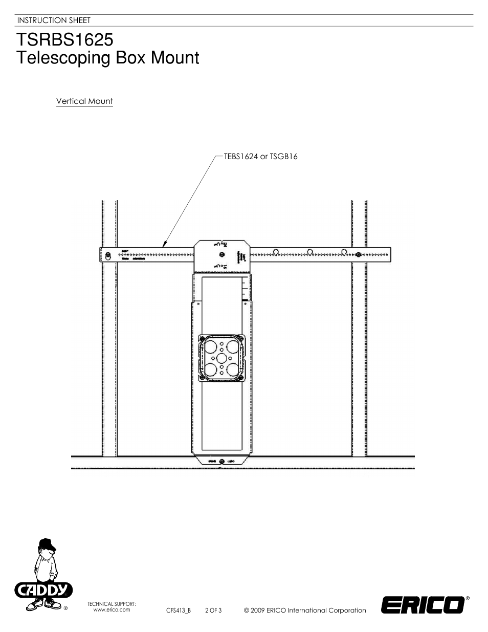 Sheet2 | ERICO TSRBS1625 Telescoping Box User Manual | Page 2 / 3