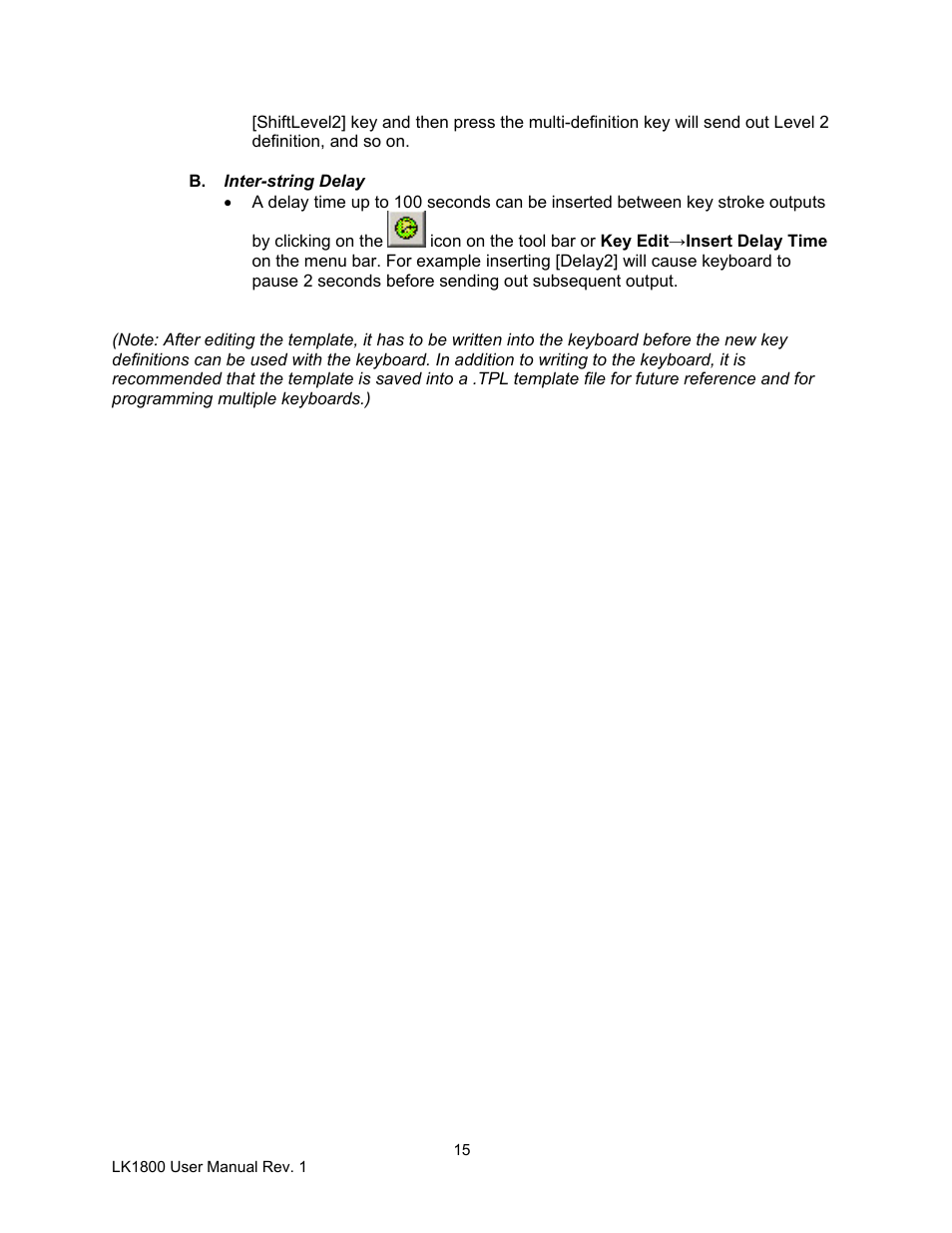 Logic Controls LK1800 User Manual | Page 15 / 26